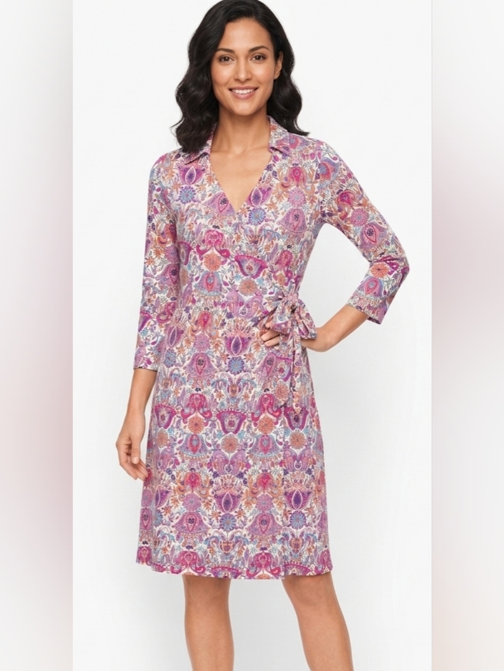 NWOT Talbots  Effortless Jersey Kelley Dress - Magical Floral Size M